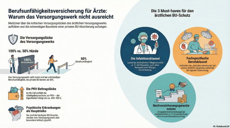 Berufsunfähigkeitsversicherung für Ärzte