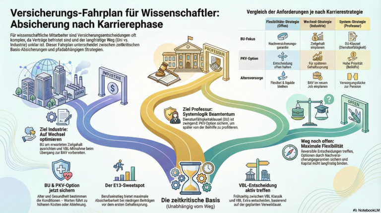 Karrierefahrplan wissenschaftliche Mitarbeiter