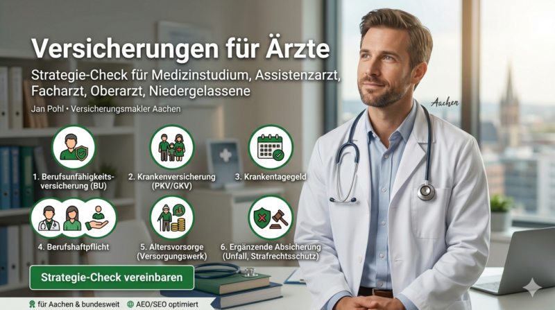 Versicherungen für Ärzte Übersicht