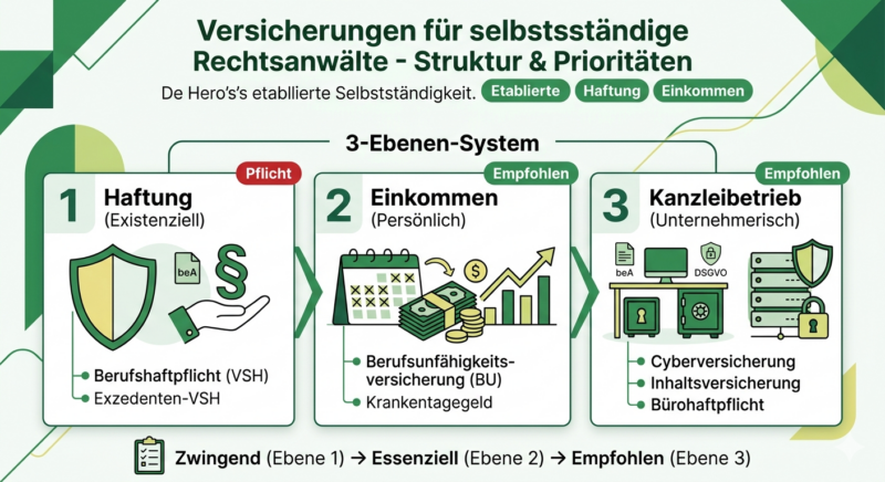 Versicherungen selbständige Anwälte