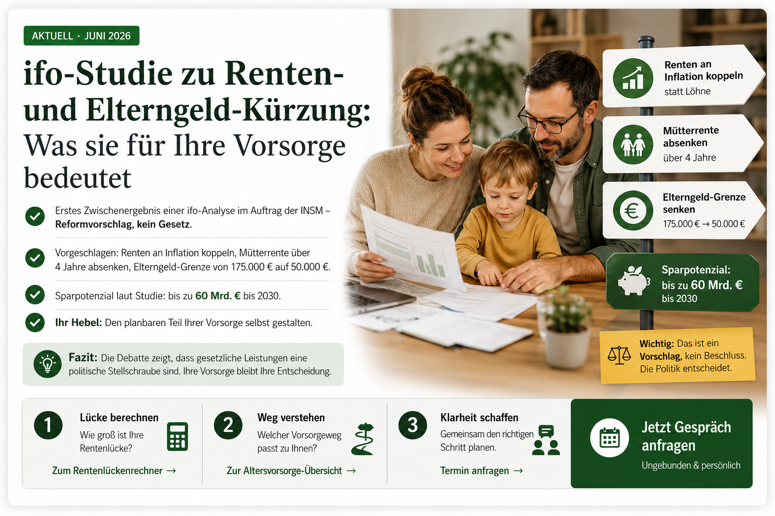 Elterngeld kürzen Ifo Studie
